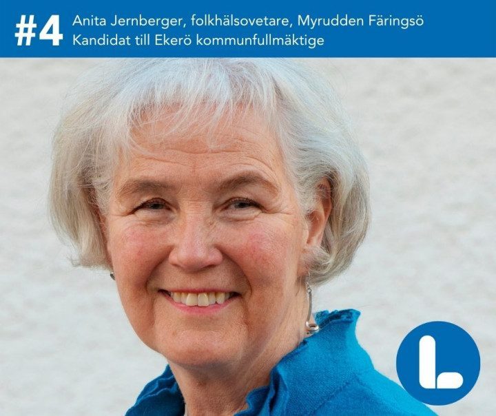 Anita Jernberger kandidat till Ekerö kommunfullmäktige