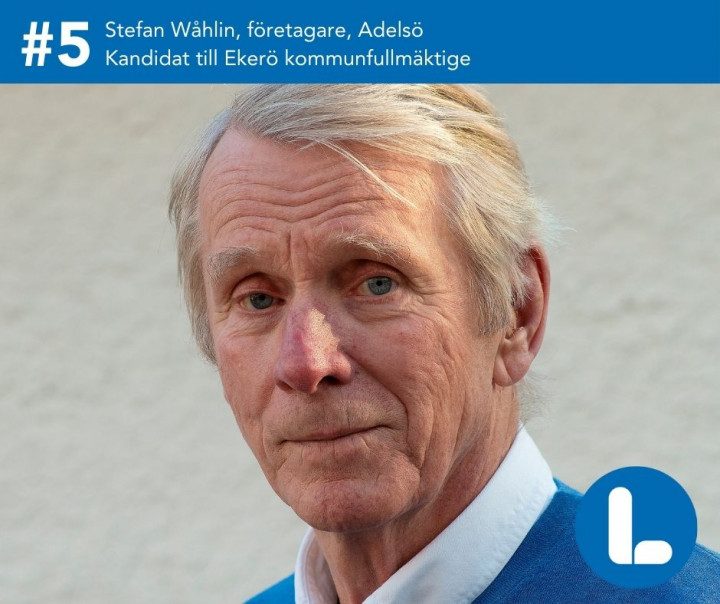 Stefan Wåhlin kandidat till Ekerö kommunfullmäktige